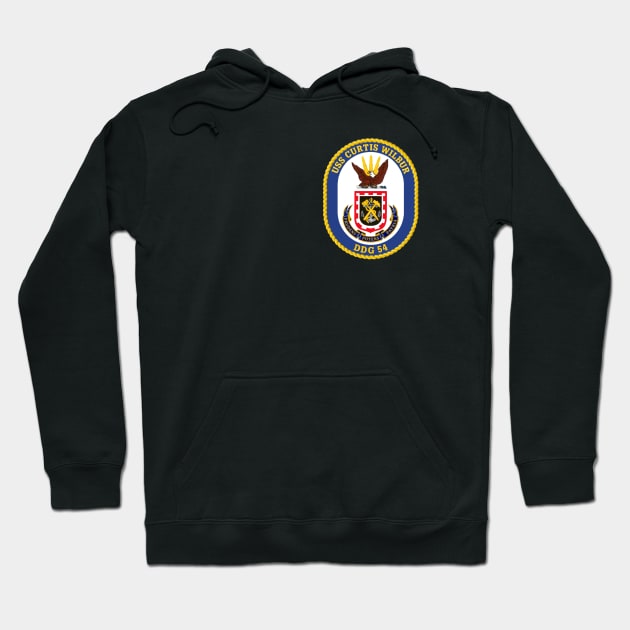 USS Curtis Wilbur (DDG-54) Hoodie by Airdale Navy